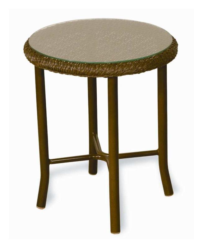 Lloyd Flanders Weekend Retreat Wicker Outdoor 20" Round End Table