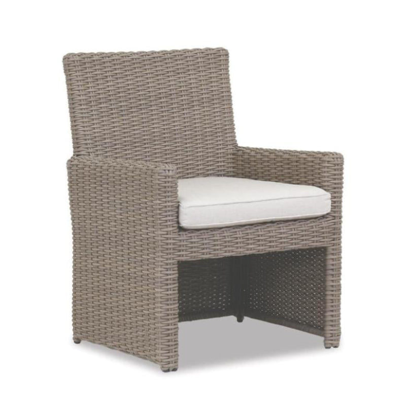 Sunset West Coronado Wicker Outdoor Dining Chair With Cushions