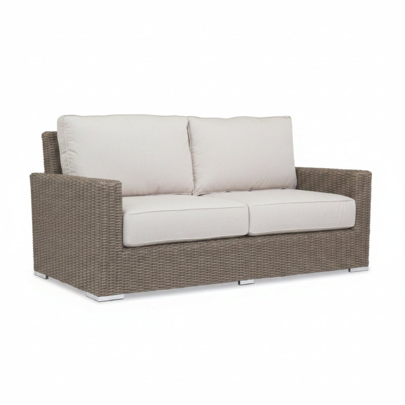 Sunset West Coronado Wicker Outdoor Loveseat With Cushions