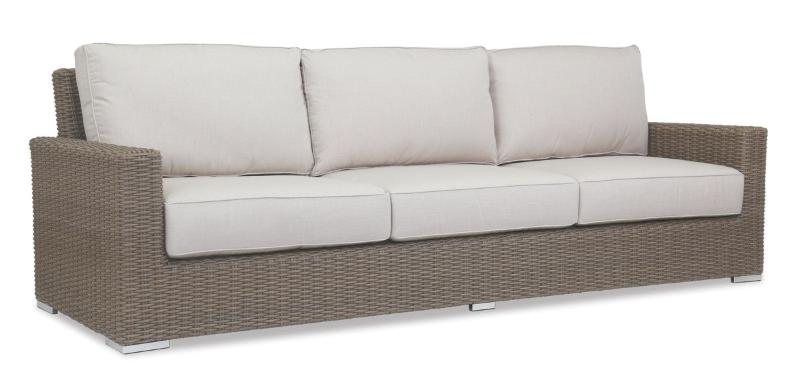 Sunset West Coronado Wicker Outdoor Sofa With Cushions