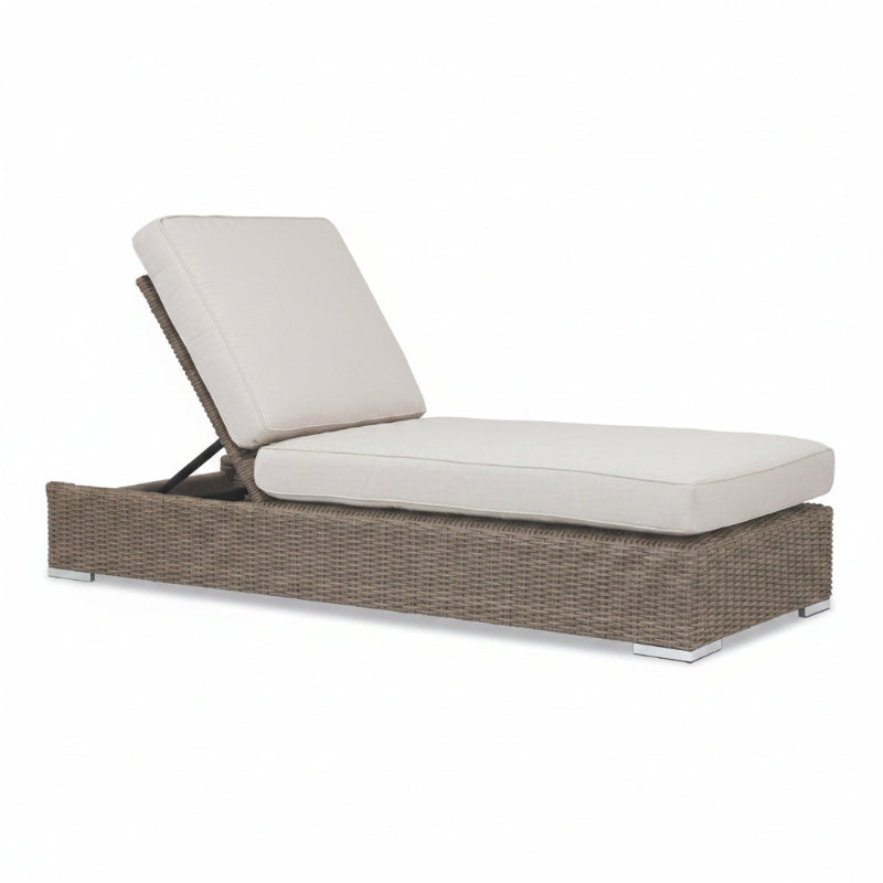 Sunset West Coronado Wicker Outdoor Adjustable Chaise With Cushions