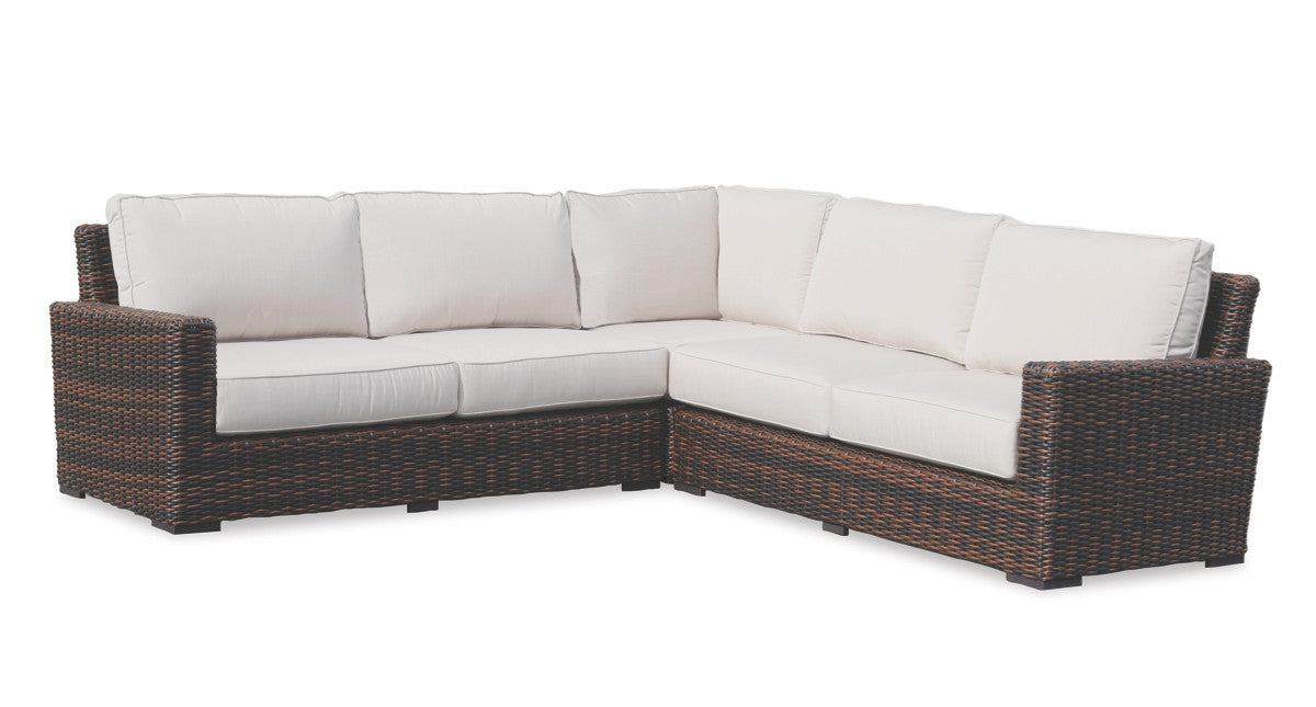 Sunset West Montecito Wicker Outdoor Modular Sectional Sofa Set