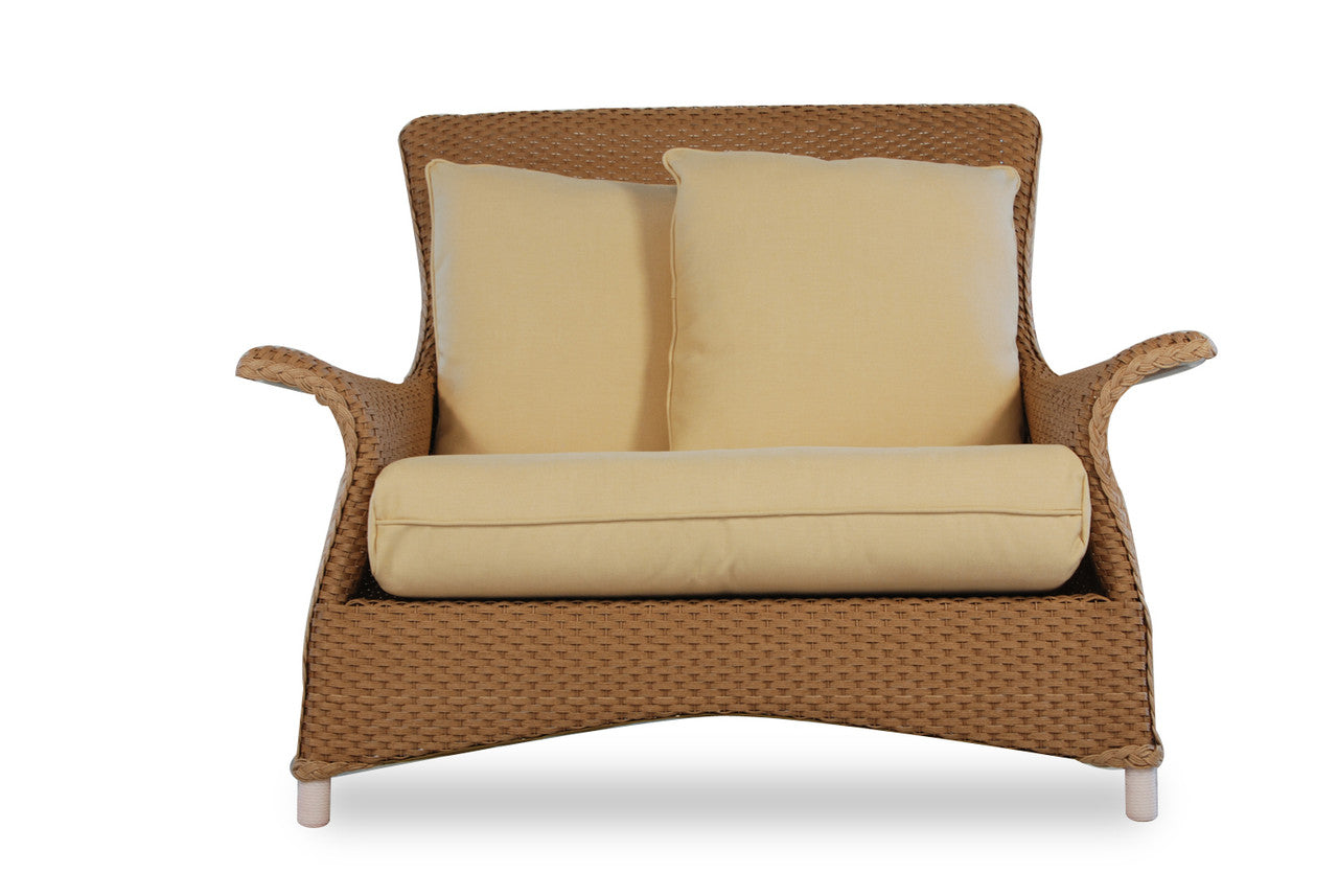 Lloyd Flanders Mandalay Wicker Outdoor Chair and a Half