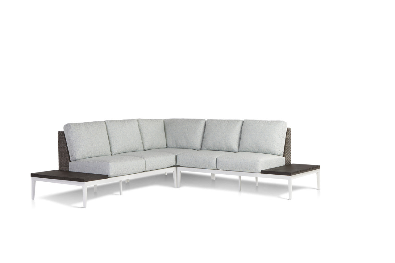 South Sea Rattan Stevie 3-Piece Aluminum Outdoor Sectional