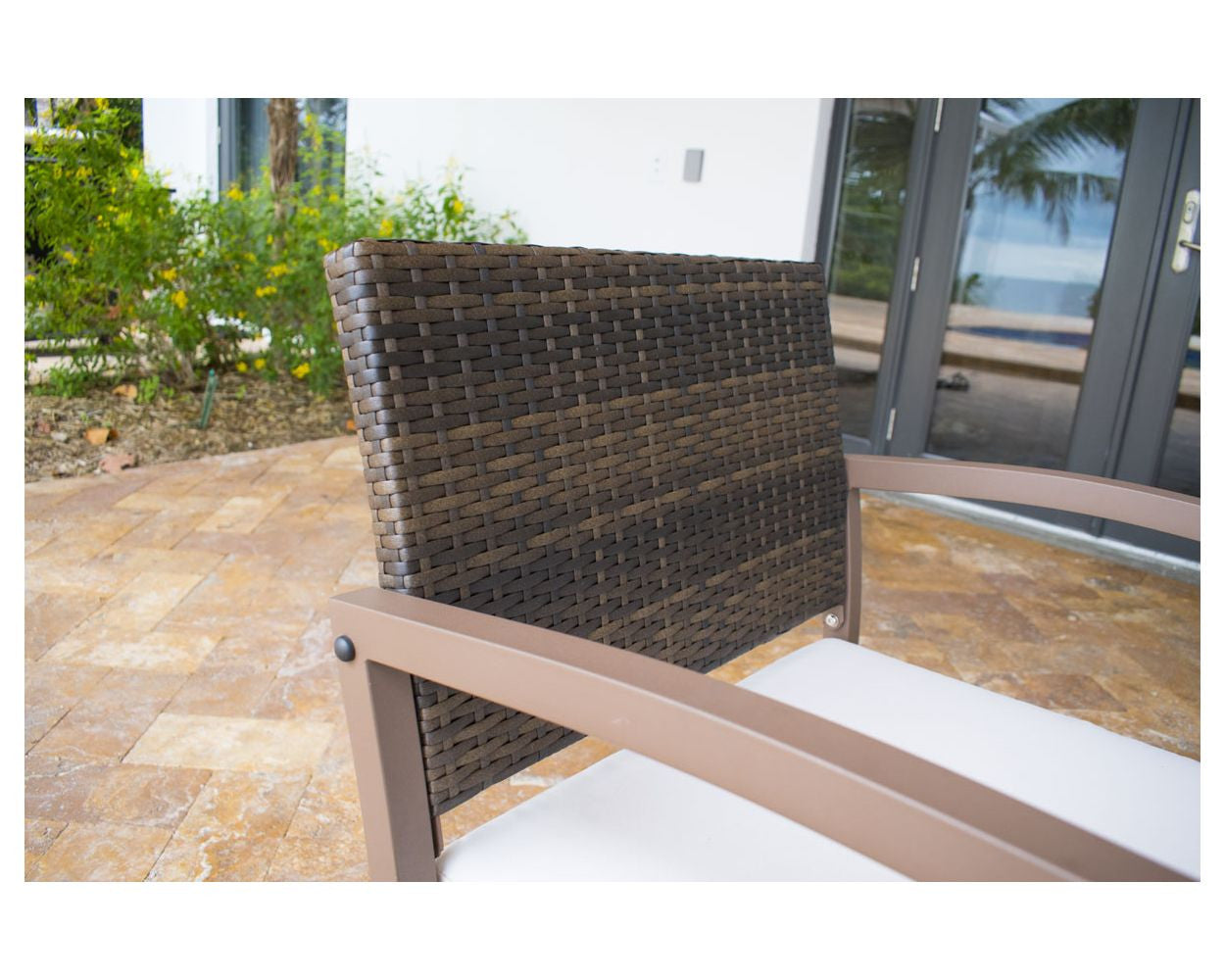 Hospitality Rattan Andros 4 PC Patio Settee
