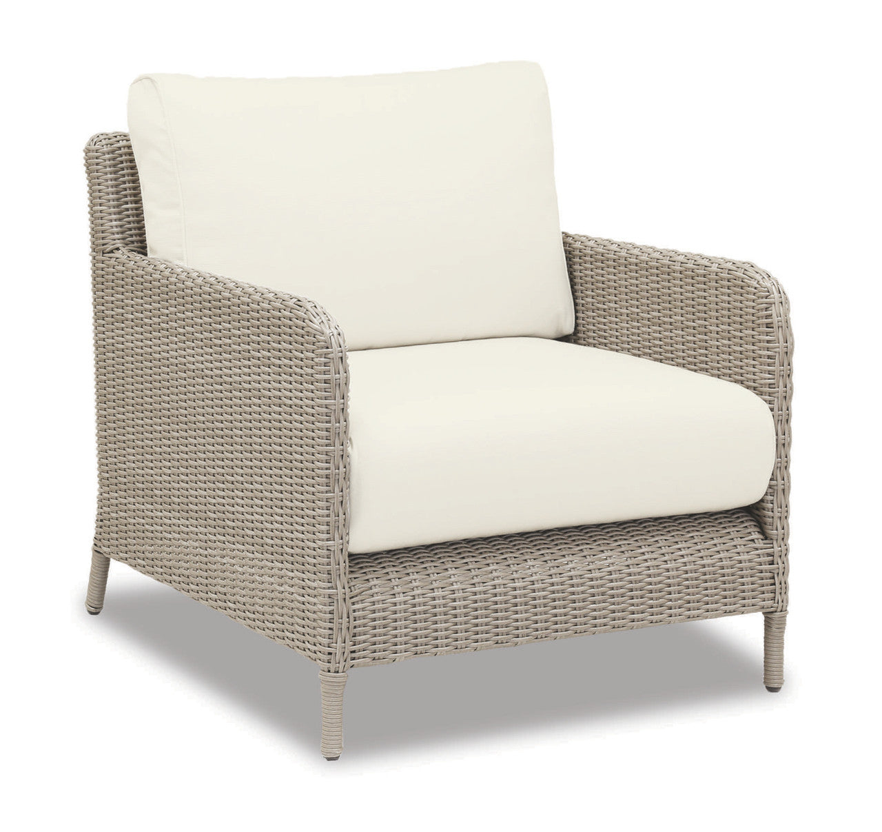 Sunset West Manhattan Loveseat With Club Chairs, Coffee Table And End Table