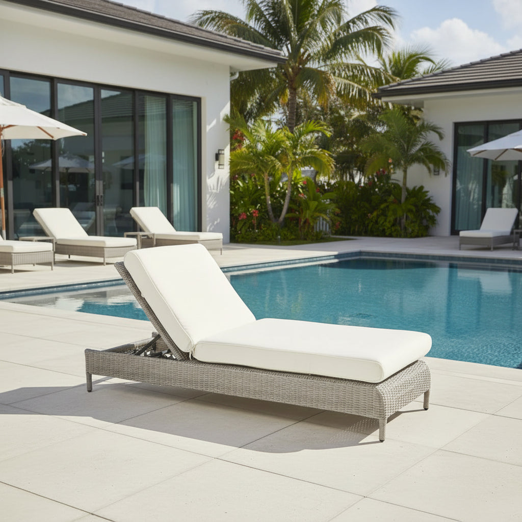 Sunset West Manhattan Aluminum Outdoor Adjustable Chaise