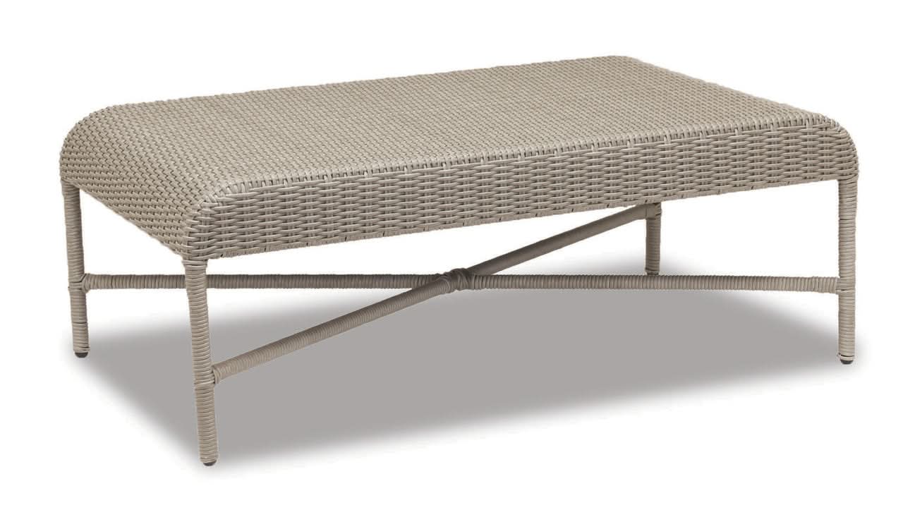 Sunset West Manhattan Wicker & Aluminum Outdoor Loveseat Set