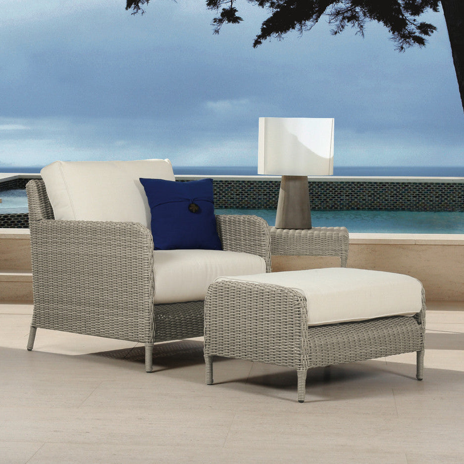 Sunset West Manhattan Wicker & Aluminum Outdoor Club Chair Set