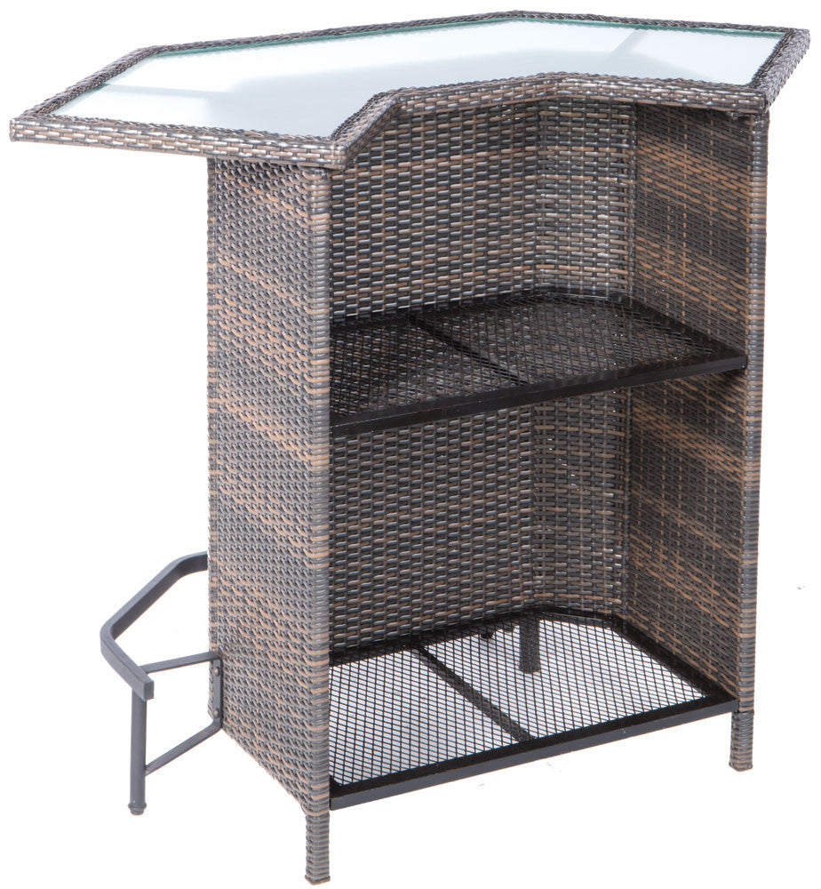 Alfresco Home Tutto Wicker Outdoor Mezzo Bar