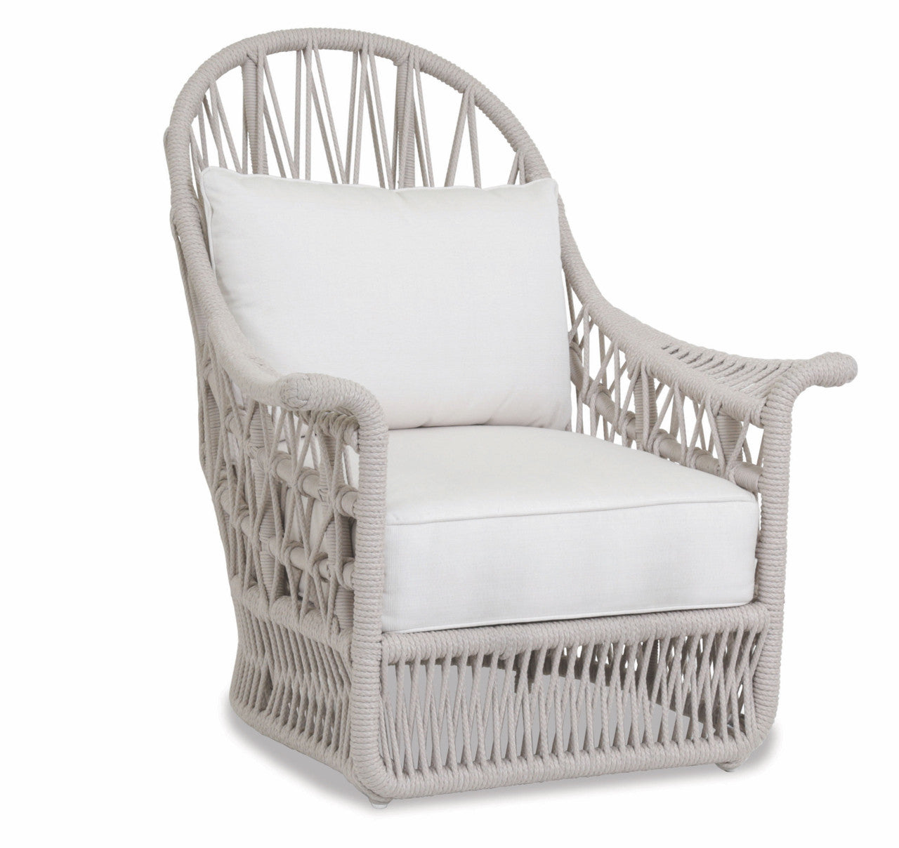Sunset West Dana Rope Aluminum Outdoor Wing Chair