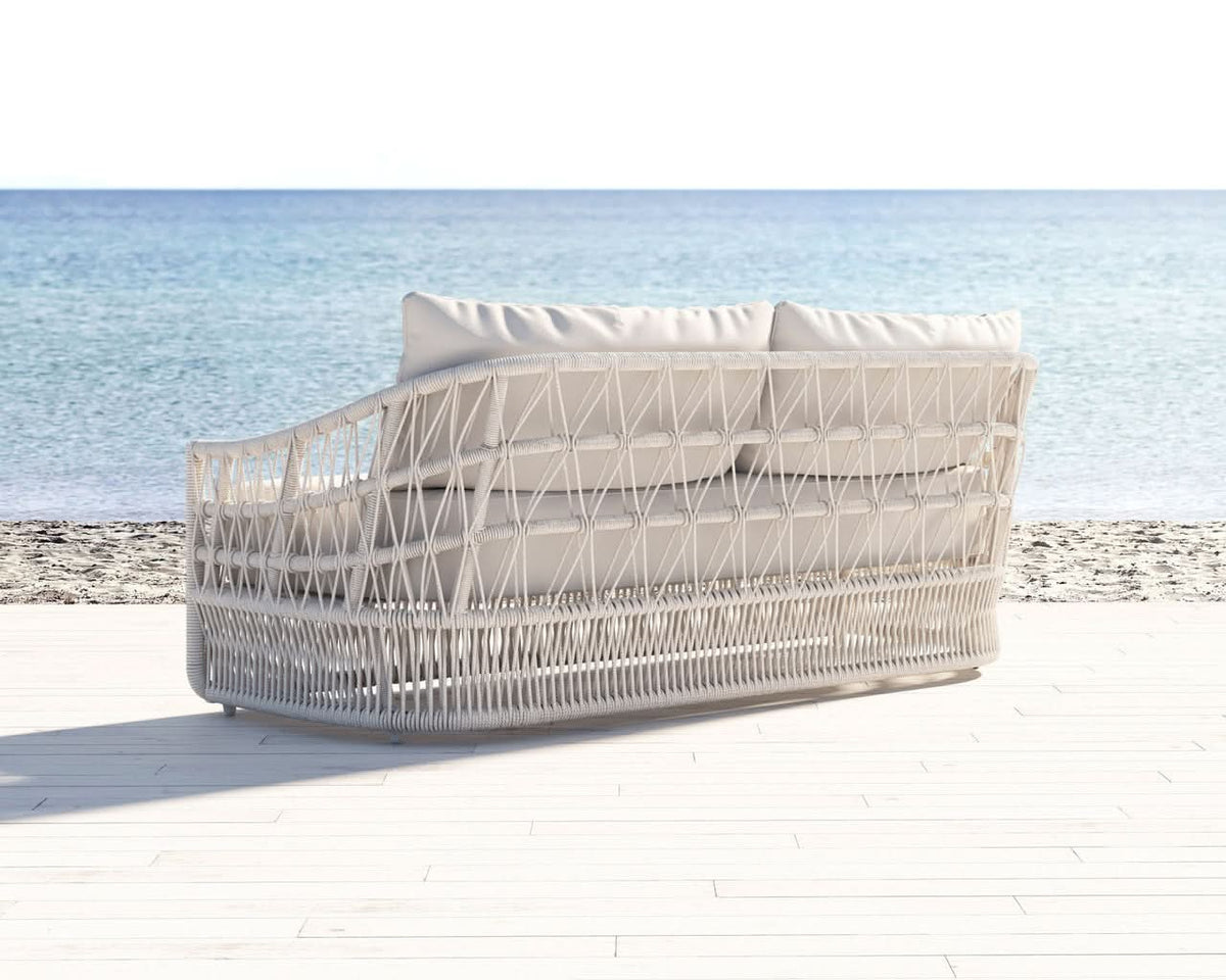Sunset West Dana Rope Aluminum Outdoor Sofa