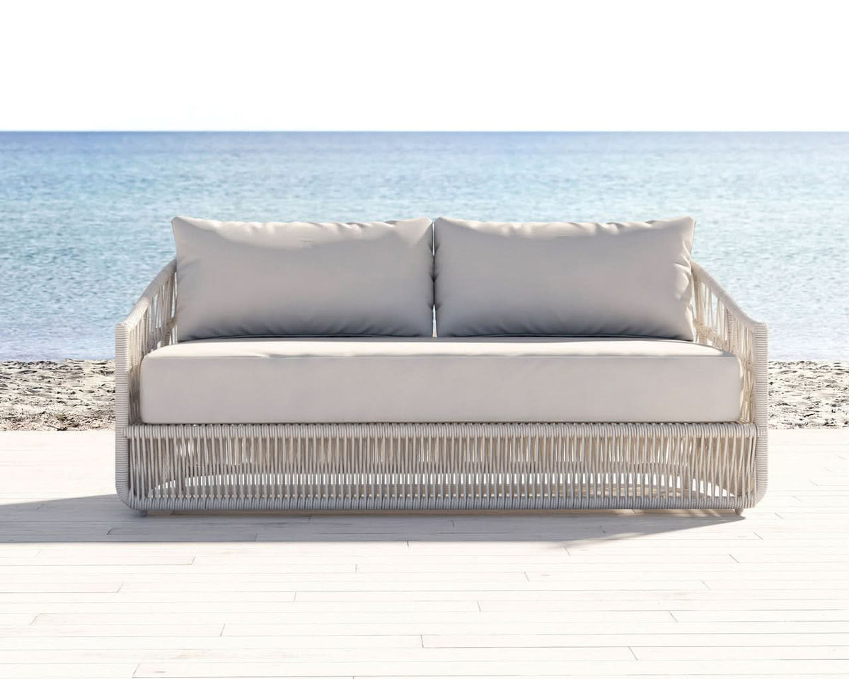 Sunset West Dana Rope Aluminum Outdoor Sofa