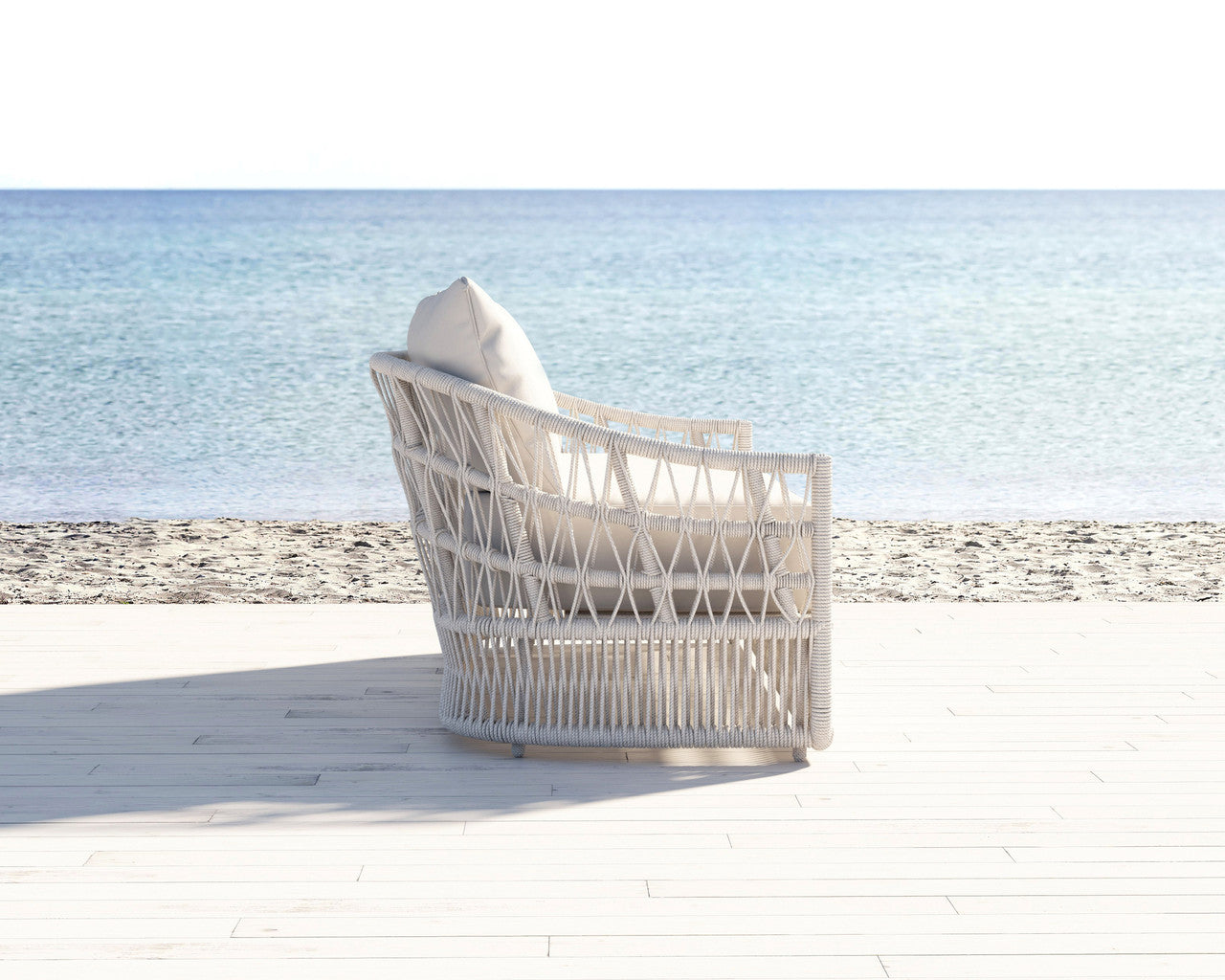 Sunset West Dana Rope Sofa with cushions