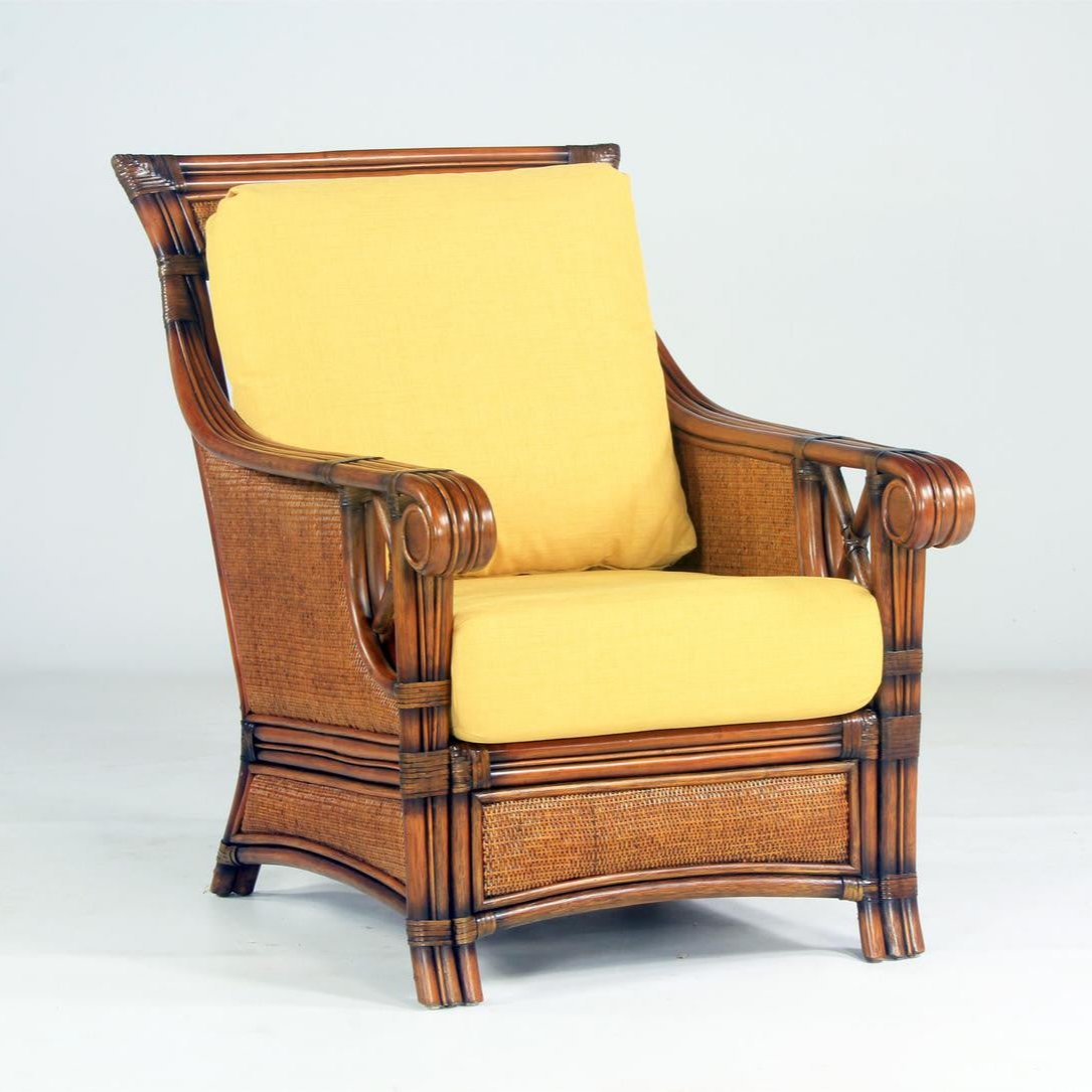 South Sea Rattan Pacifica Rattan Indoor Lounge Chair