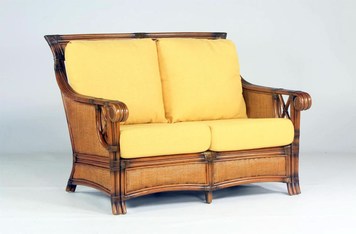 South Sea Rattan Pacifica Rattan Indoor Loveseat