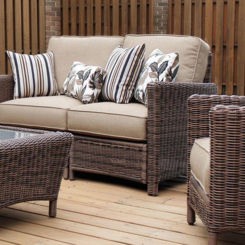 South Sea Rattan Del Ray Resin Wicker Outdoor Sectional Right End Piece