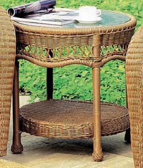 South Sea Rattan Riviera Outdoor Wicker End Table