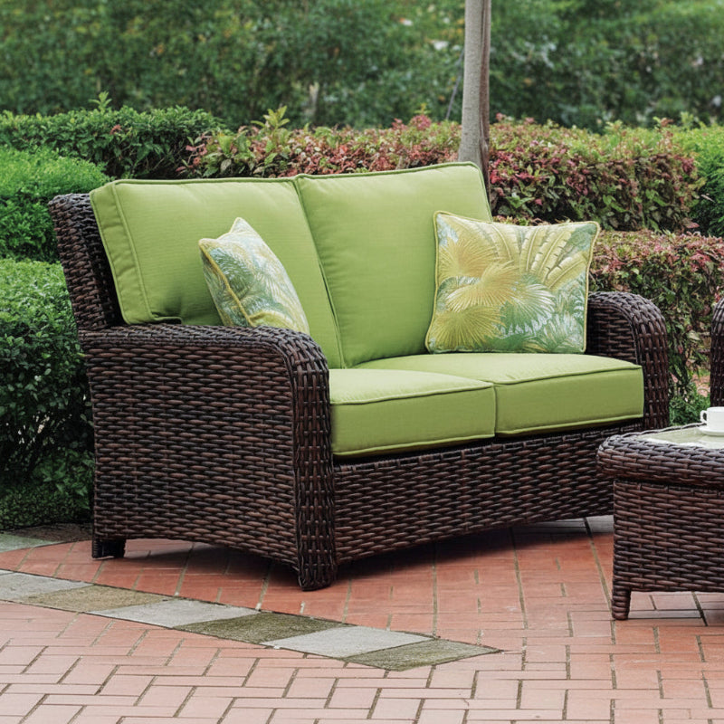 South Sea Rattan Saint Tropez Wicker Outdoor Loveseat