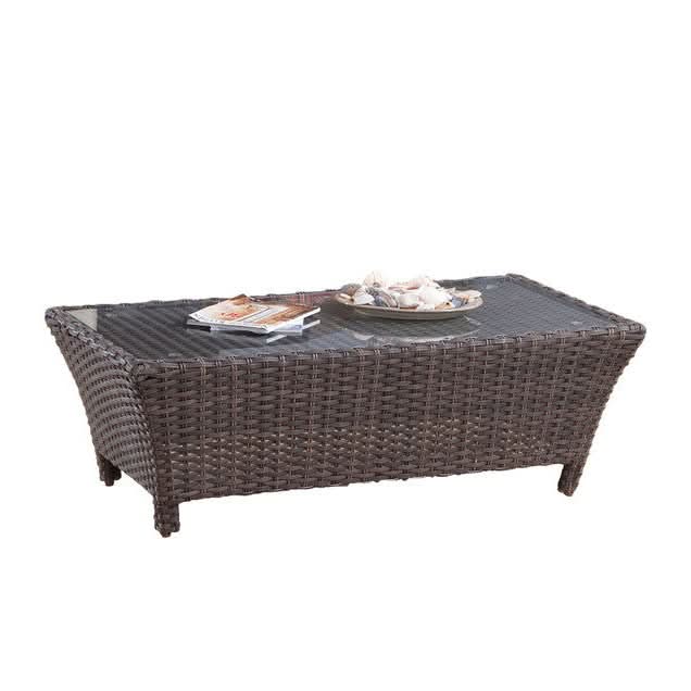 South Sea Rattan Panama Wicker Outdoor Coffee Table