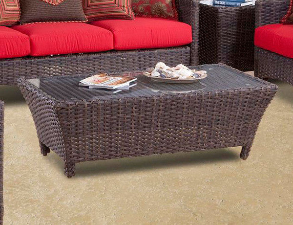 South Sea Rattan Panama Wicker Outdoor Coffee Table