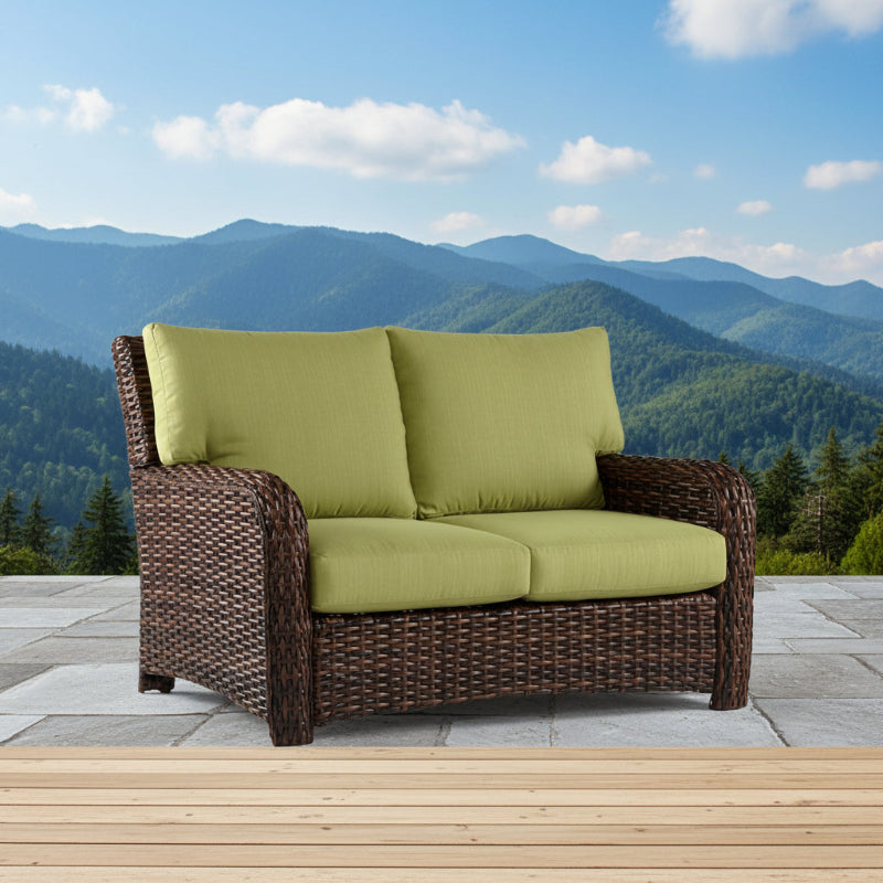 South Sea Rattan Saint Tropez Wicker Outdoor Loveseat