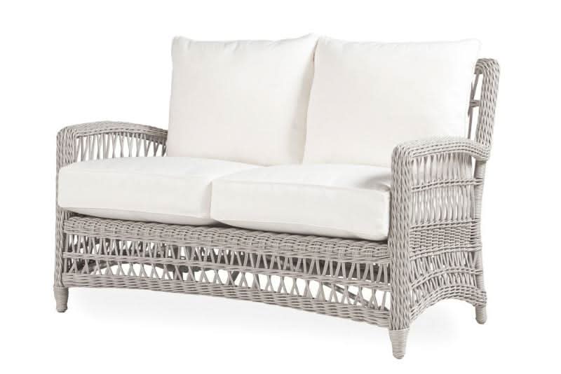 Lloyd Flanders Mackinac Woven Vinyl Outdoor 4-Person Loveseat Set