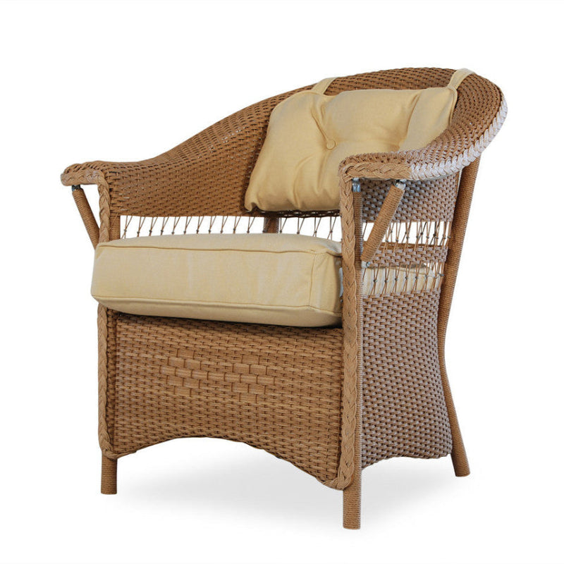 Lloyd Flanders Nantucket Wicker Outdoor Dining Armchair