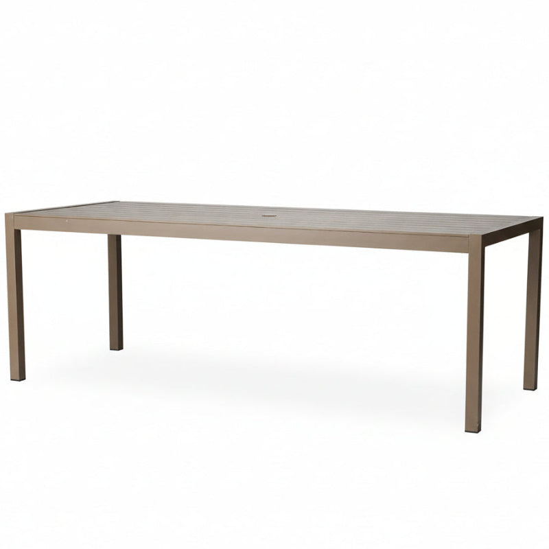 Lloyd Flanders Milan Woven Vinyl Outdoor 86.75" Rectangular Dining Table