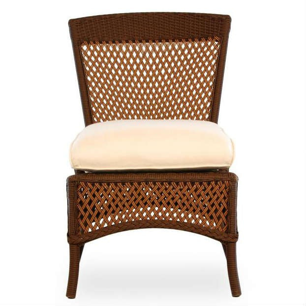 Lloyd Flanders Grand Traverse Wicker Outdoor Armless Dining Side Chair