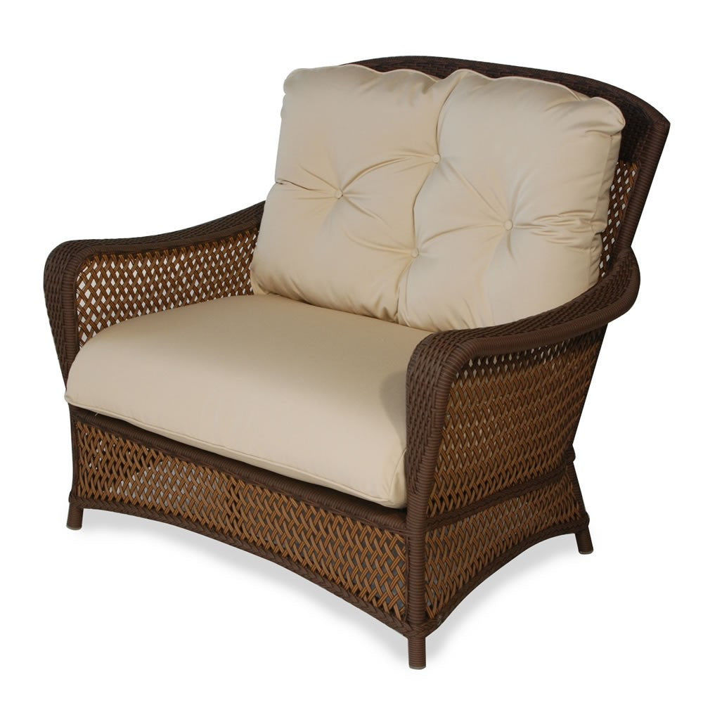 Lloyd Flanders Grand Traverse Wicker Outdoor Chair And A Half