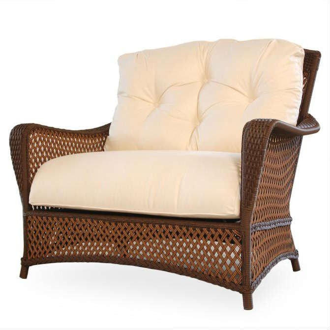 Lloyd Flanders Grand Traverse Wicker Outdoor Chair And A Half
