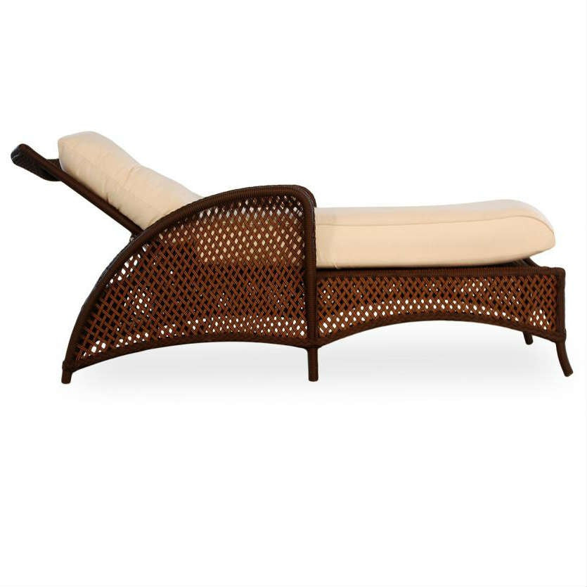 Lloyd Flanders Grand Traverse Wicker Outdoor Adjustable Chaise Lounge