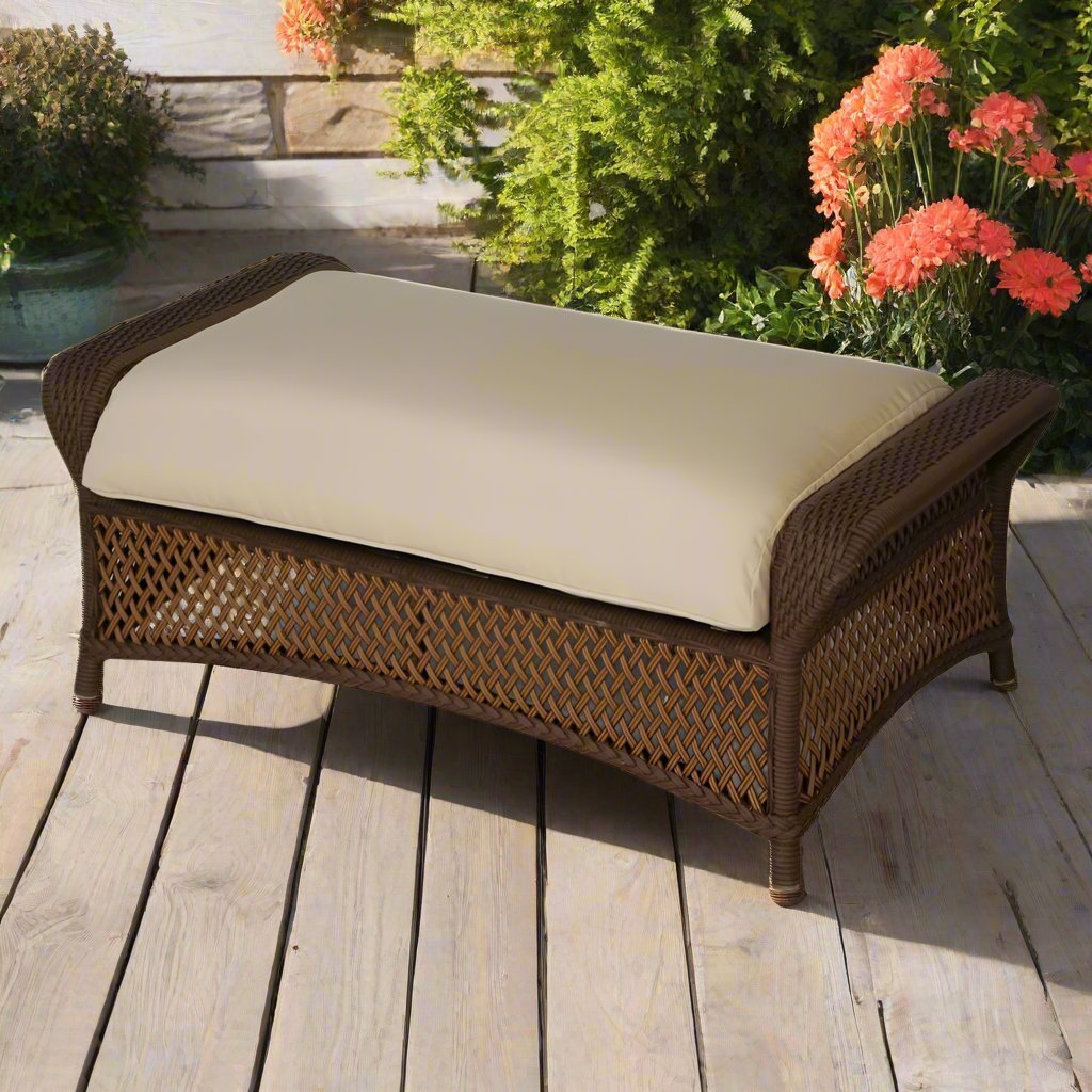 Lloyd Flanders Grand Traverse Wicker Outdoor Oversized Ottoman