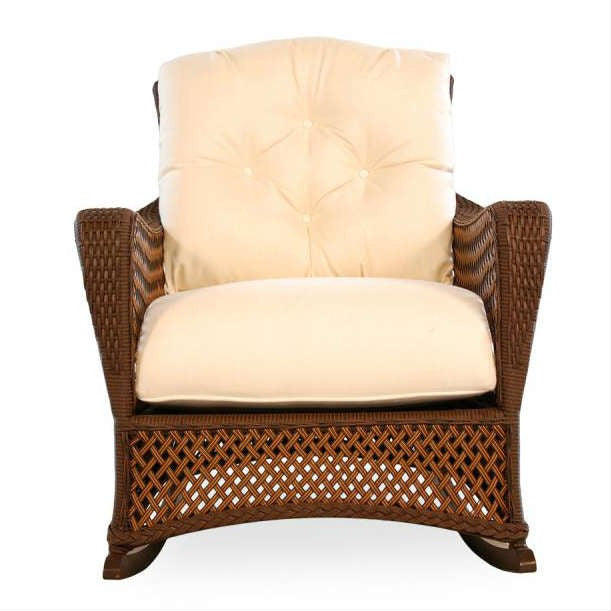 Lloyd Flanders Grand Traverse Wicker Outdoor Lounge Rocker