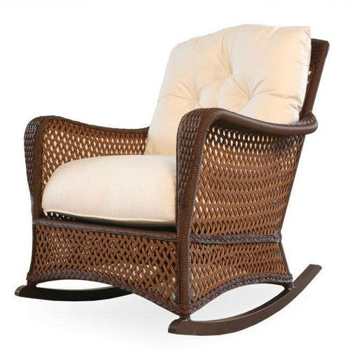 Replacement Cushions for Lloyd Flanders Grand Traverse Wicker Lounge Rocker