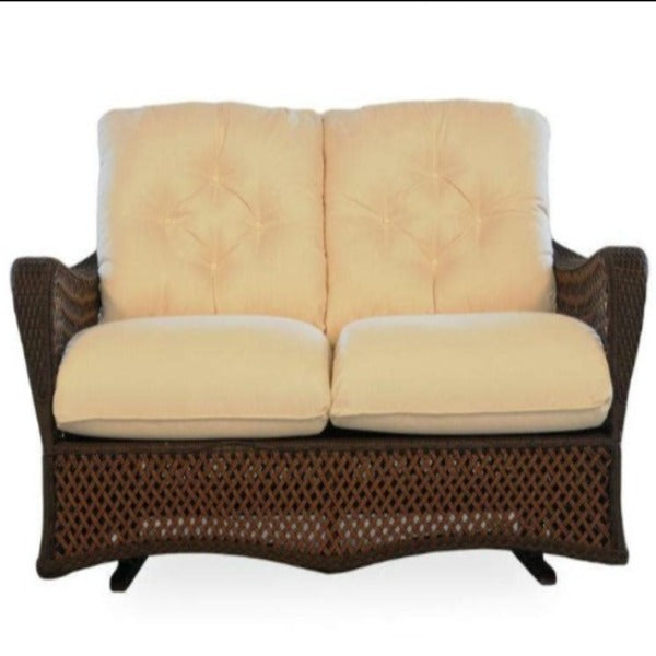 Lloyd Flanders Grand Traverse Wicker Glider Loveseat