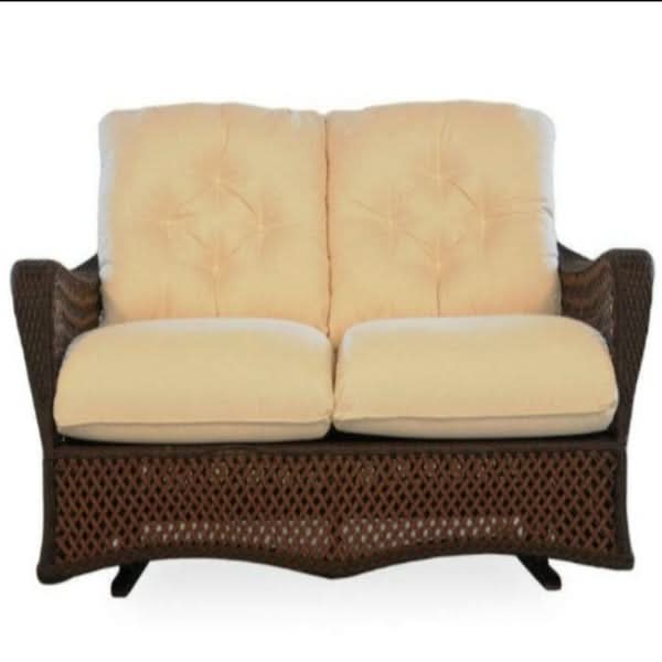 Lloyd Flanders Grand Traverse Wicker Glider Loveseat