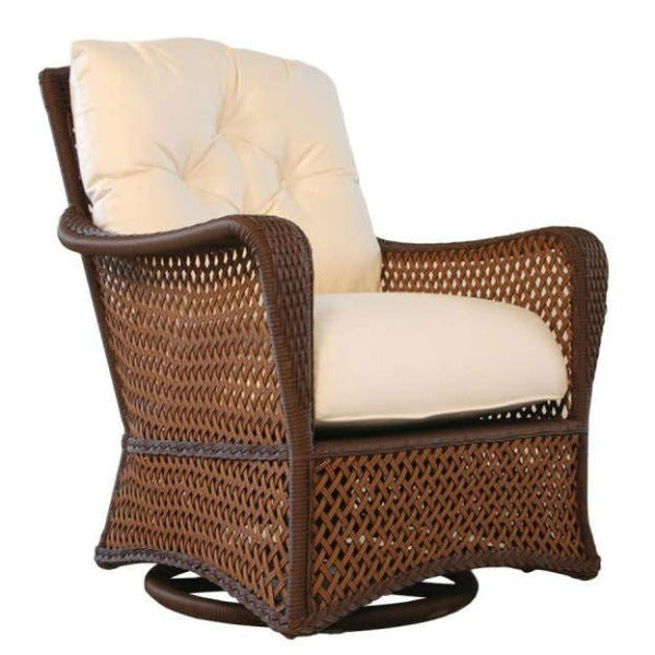 Lloyd Flanders Grand Traverse Wicker Swivel Glider Lounge Chair