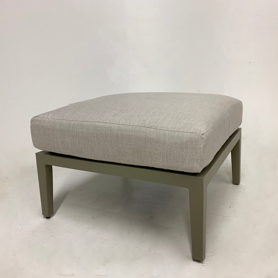 South Sea Rattan Nicole Greystone Aluminum Cushion Outdoor Patio Ottoman