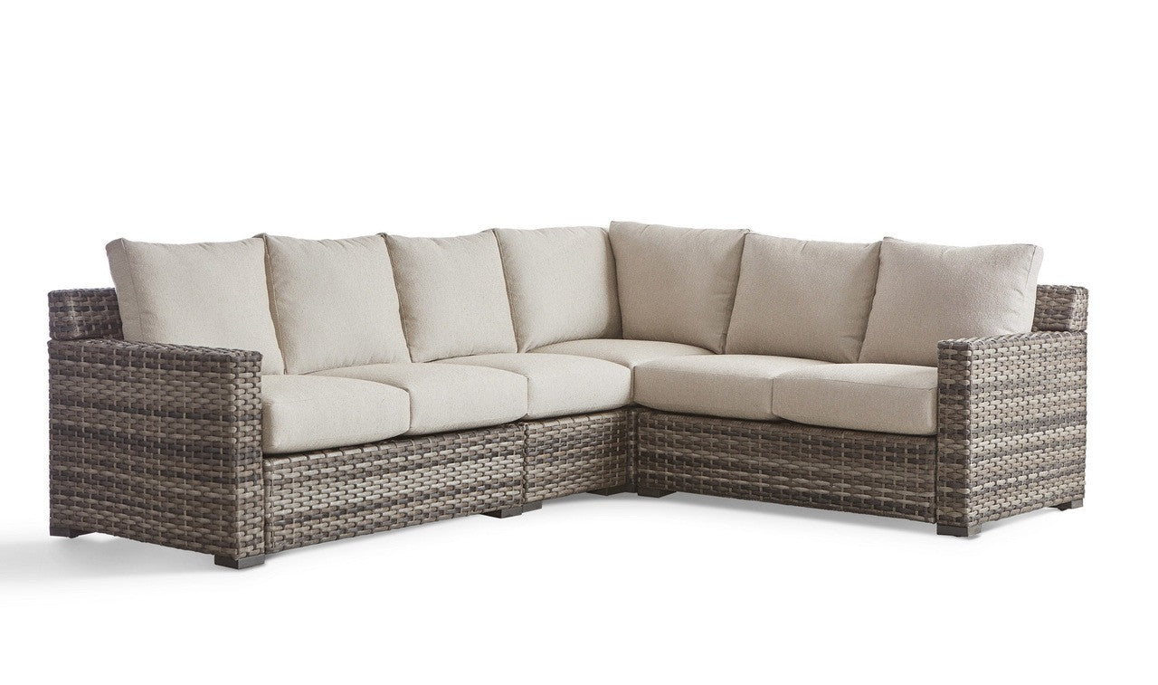 South Sea Rattan New Java Resin Wicker 6-Person Outdoor Sectional Set