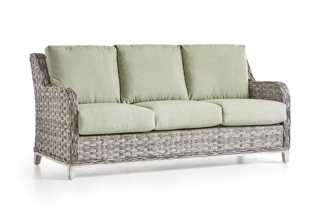 South Sea Rattan Grand Isle Wicker Outdoor 6-Person Patio Set With Glider