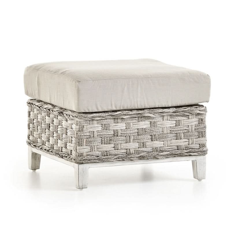 South Sea Rattan Grand Isle Wicker Outdoor Ottoman