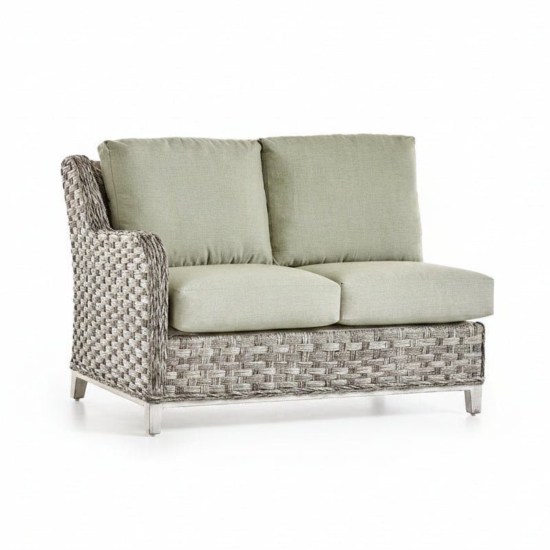 South Sea Rattan Grand Isle Wicker Outdoor 6-Person Patio Lounge Sectional Set