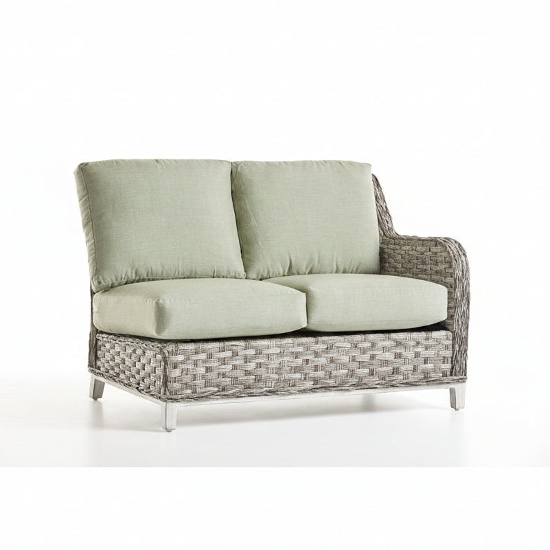 South Sea Rattan Grand Isle Wicker Outdoor 6-Person Patio Lounge Sectional Set