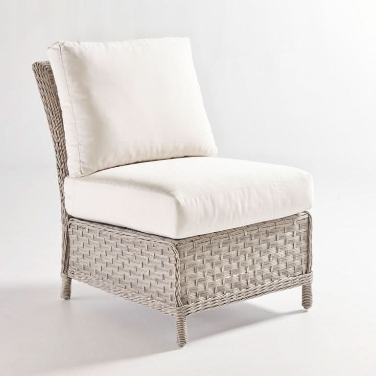 South Sea Rattan Mayfair Wicker Outdoor Armless Chair