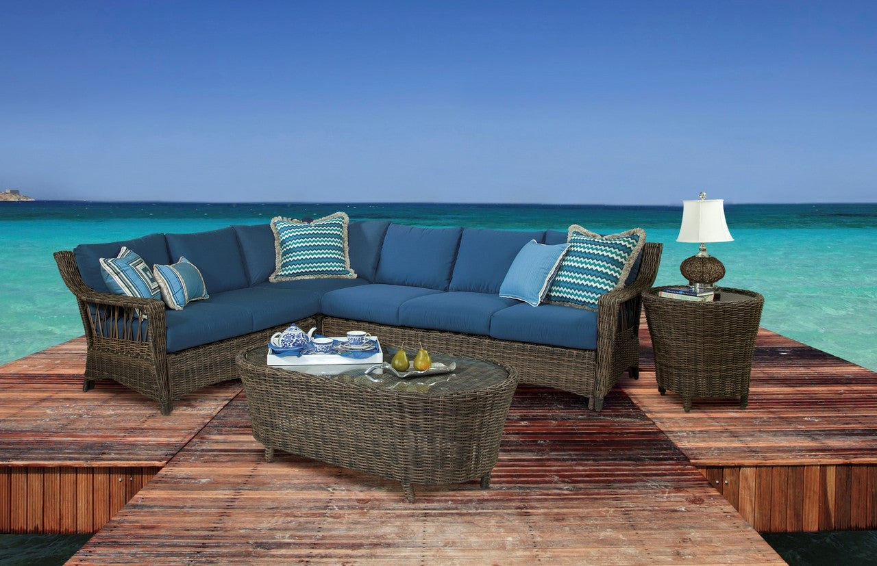 Outdoor sectional online rattan