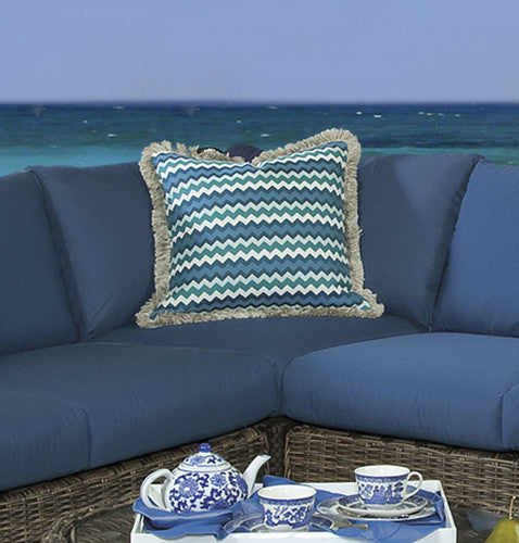 Replacement Cushions for South Sea Rattan St John Wicker Sectional Corner Chair