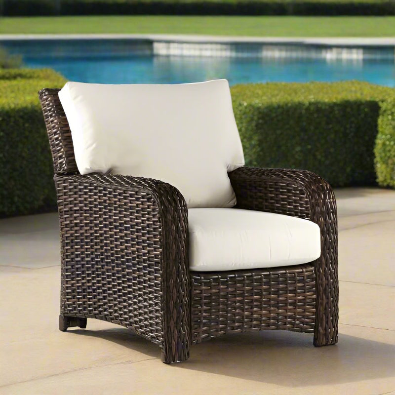 South Sea Rattan Saint Tropez Wicker Outdoor Lounge Chair