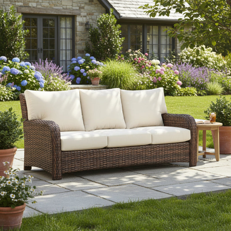 South Sea Rattan Saint Tropez Wicker Outdoor Sofa